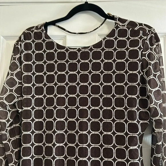 Riley Hubatka x Peppermayo Brown Long Sleeve dress w/ adjustable Back Straps 18 - Picture 2 of 4